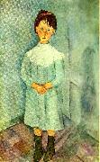 Amedeo Modigliani flicka i blatt France oil painting reproduction